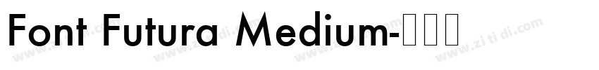 Font Futura Medium字体转换